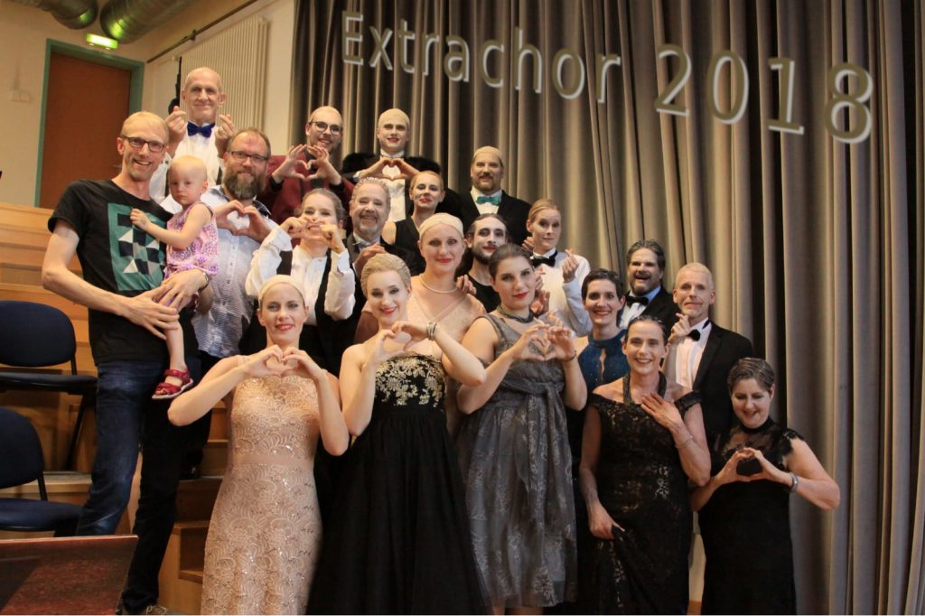 Sängerinnen und Sänger des Extrachors 2018